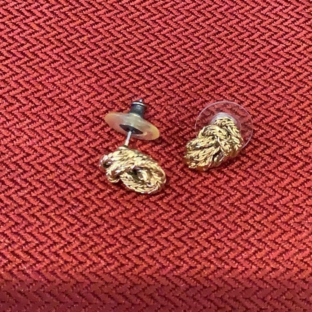Vintage love not pierced earrings. Costume jewelry